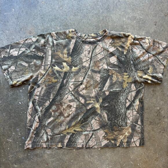 Outfitters Ridge Camo Pocket T-Shirt Men's Size XXL Hunting Grunge - Picture 1 of 9